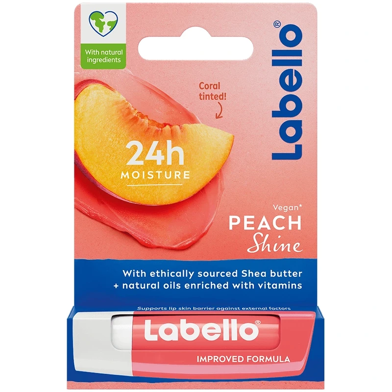Labello Lip Balm 4,8 gr. - Peach Shine