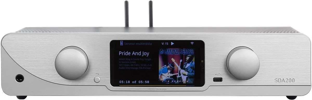 Atoll SDA200 Signature Aluminium   Davis Acoustics Courbet N°5 Blanc Satiné Chaînes hi-fi composées