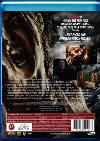 Rec 4: Apocalypse / Rec 4: Apocalipsis - Blu-Ray