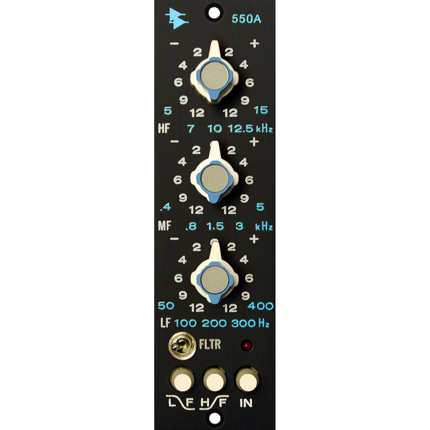 API Audio 550A Discrete 3 Band EQ in Lunchbox formaat