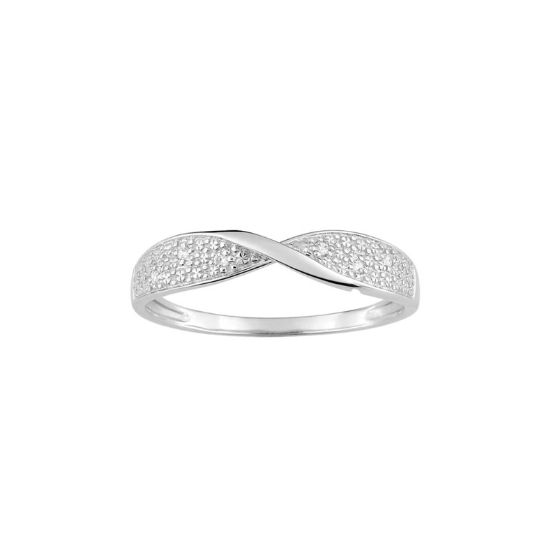Bague Femme - Or 18 Carats - Diamant 0,03 Carats