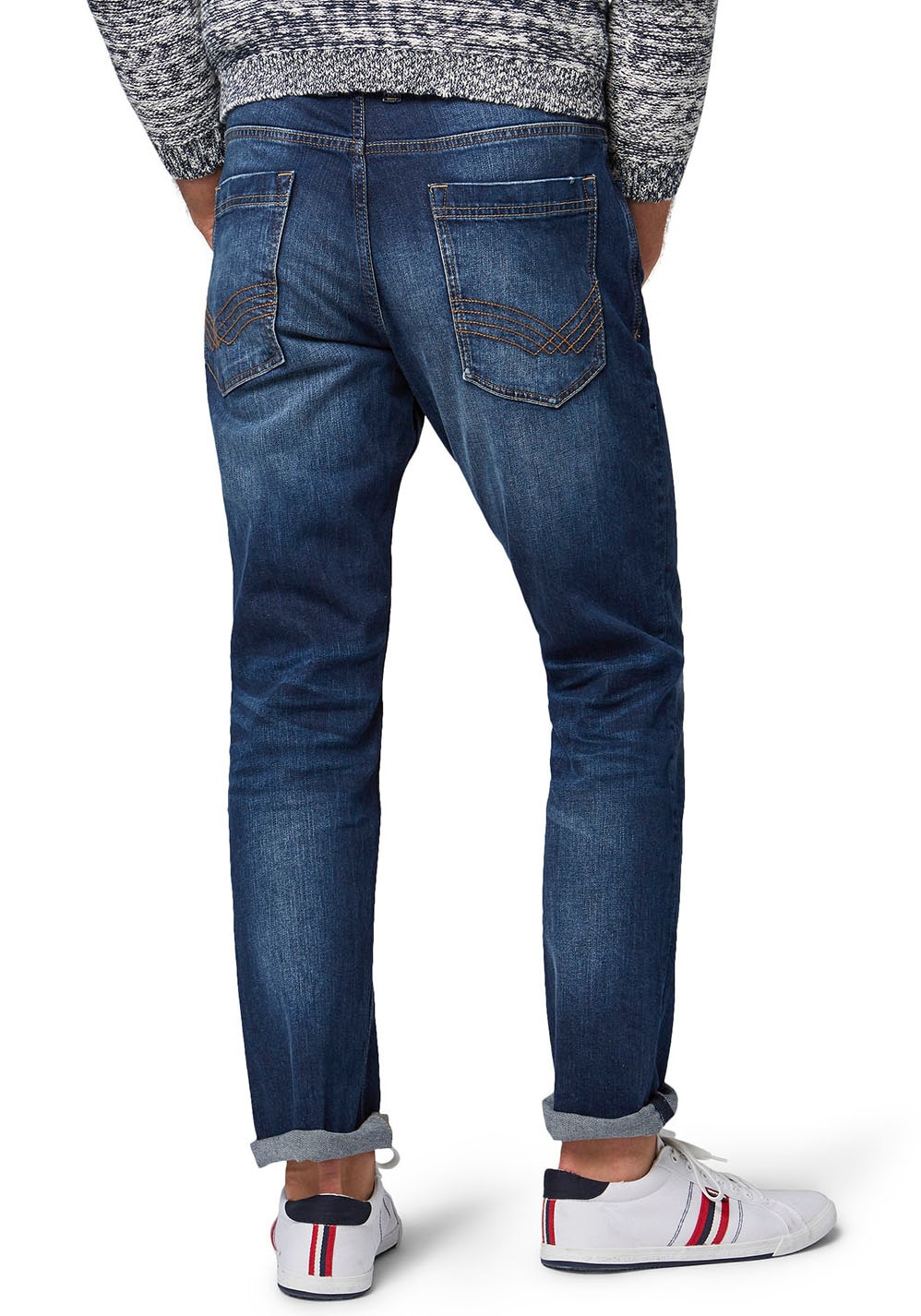 TOM TAILOR 5-Pocket-Jeans »Josh« in Used-Waschung