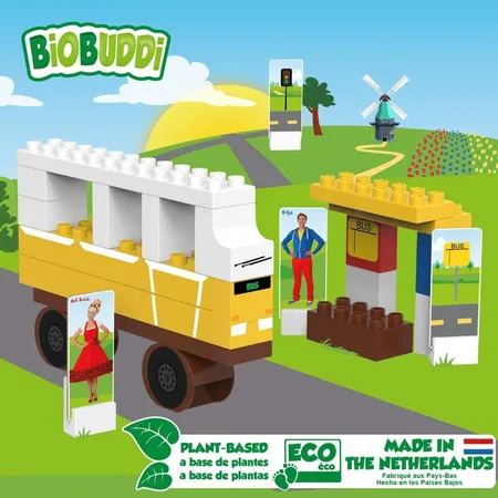BiOBUDDi Bausatz Bus, biologische Bausteine zum Stecken