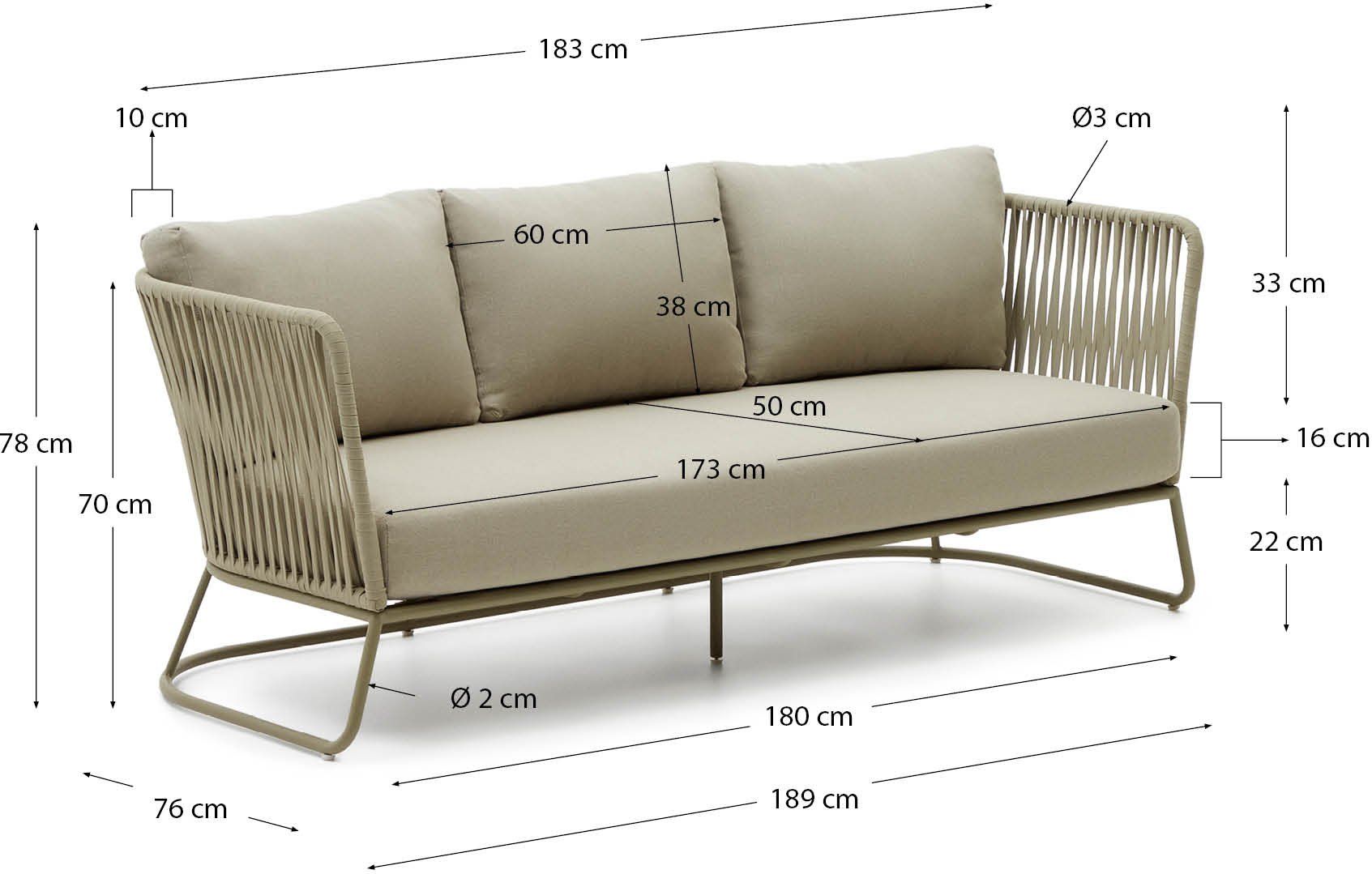 Kave Home   Saconca Tuinbank
