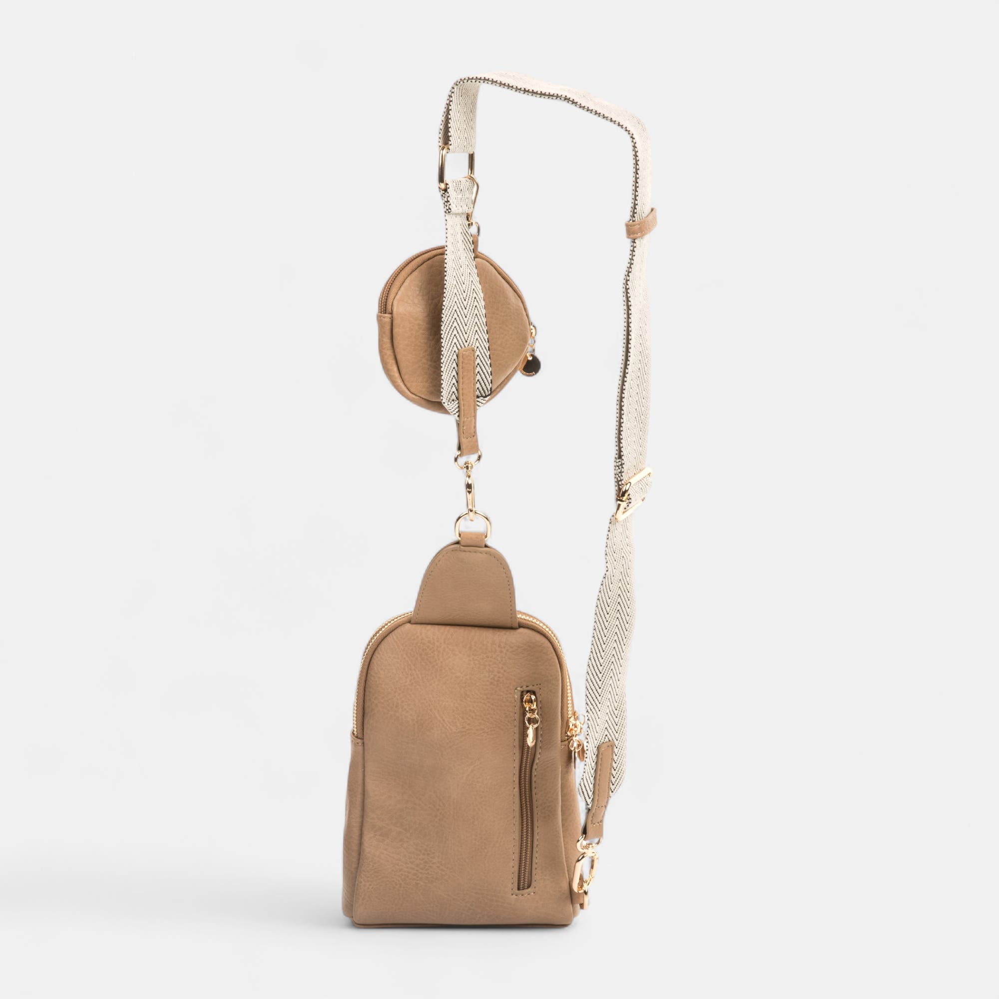 Pochette pour téléphone beige