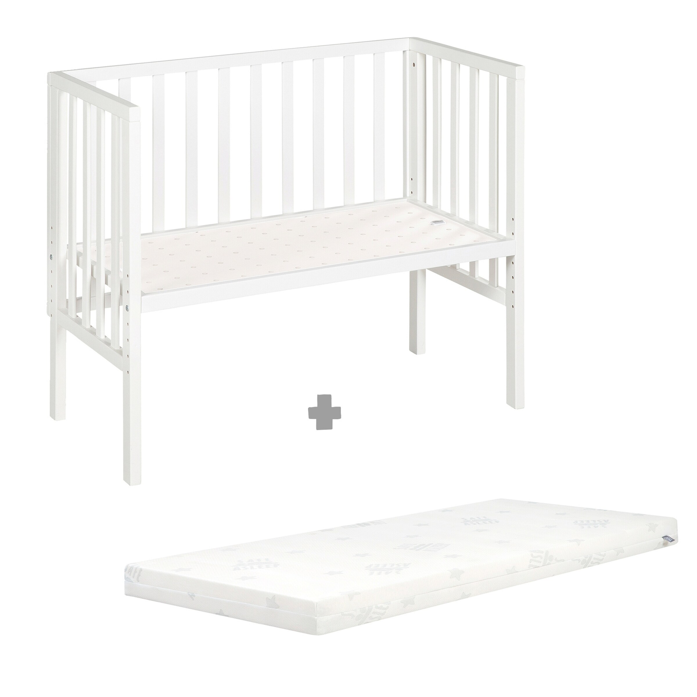 roba Beistellbett 2in1 mit Barriere + Matratze