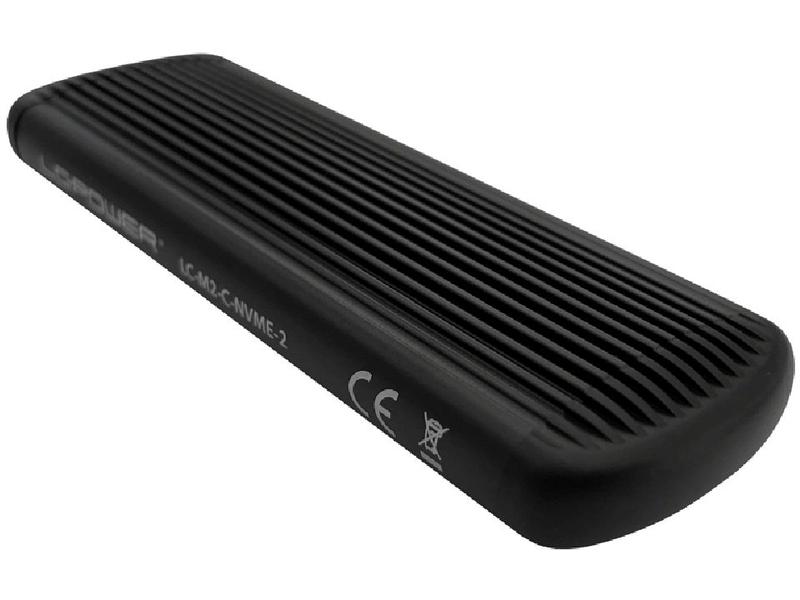 LC-Power Externes Gehäuse LC-M2-C-NVME-2 M.2 Externes Typ C-Gehäuse für M.2-SSDs