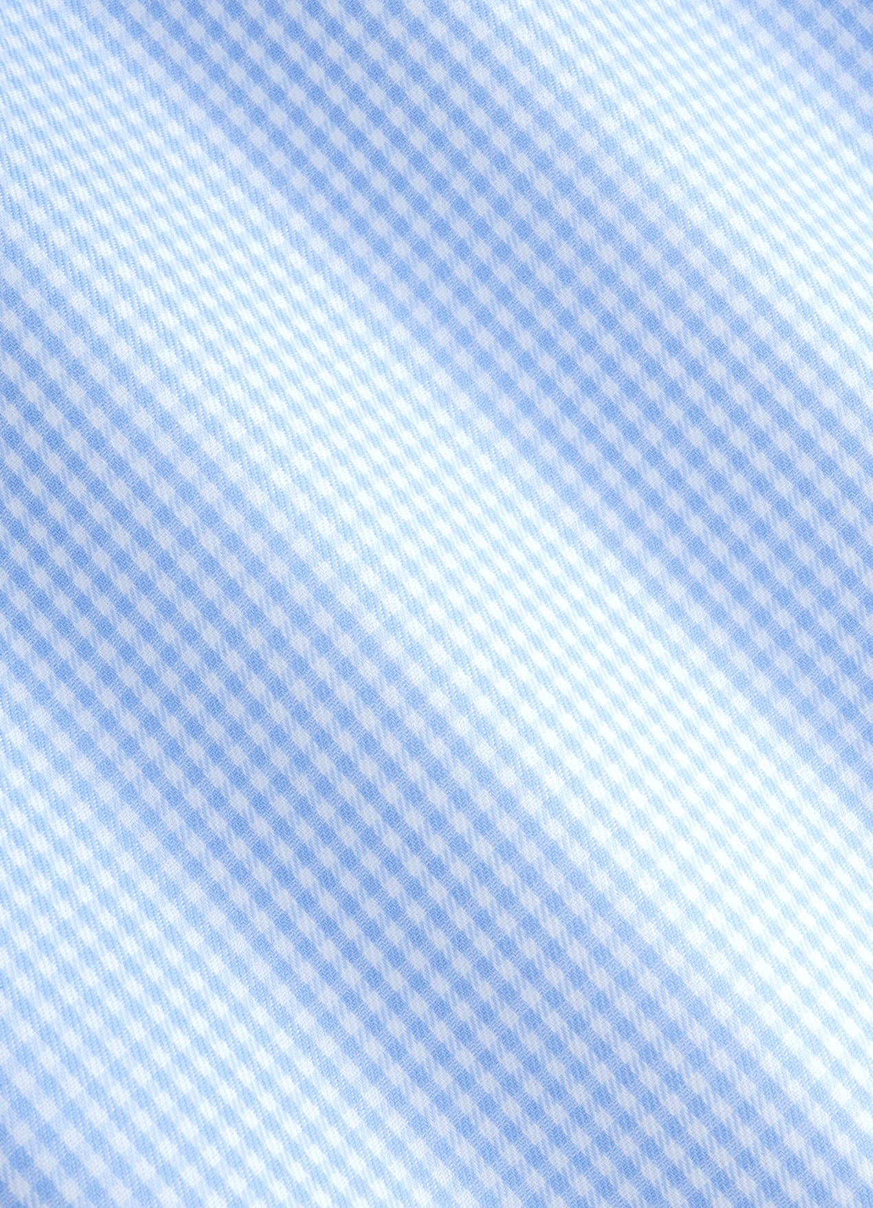 Chemise coupe ajustée en twill bleu clair à carreaux