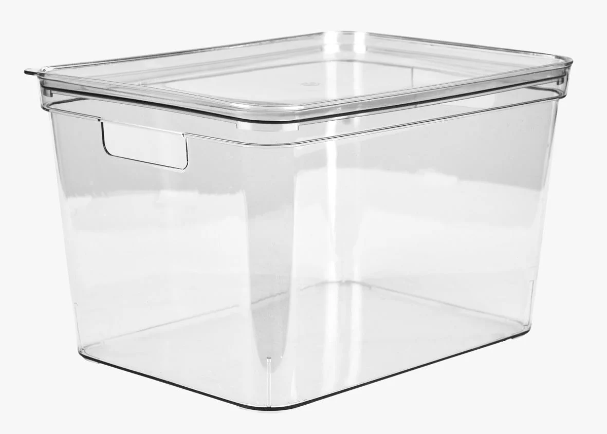 Oppbevaringsboks transparent - 17x26x12 cm