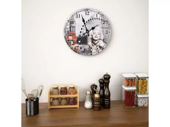 Horloge murale vintage 30 cm