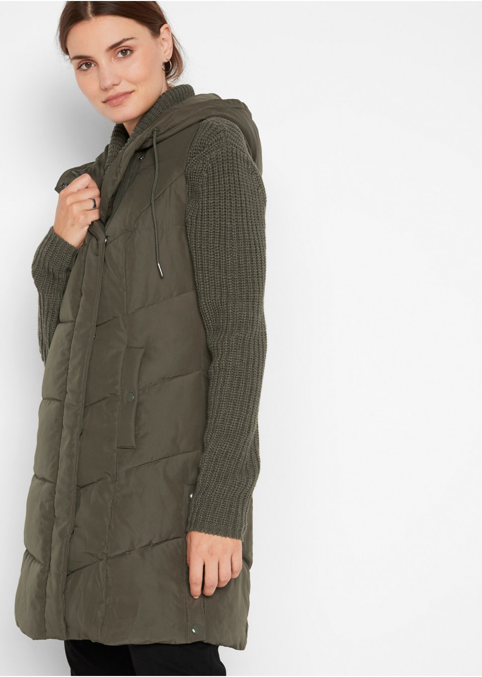 Veste sans manches matelassée en polyester recyclé