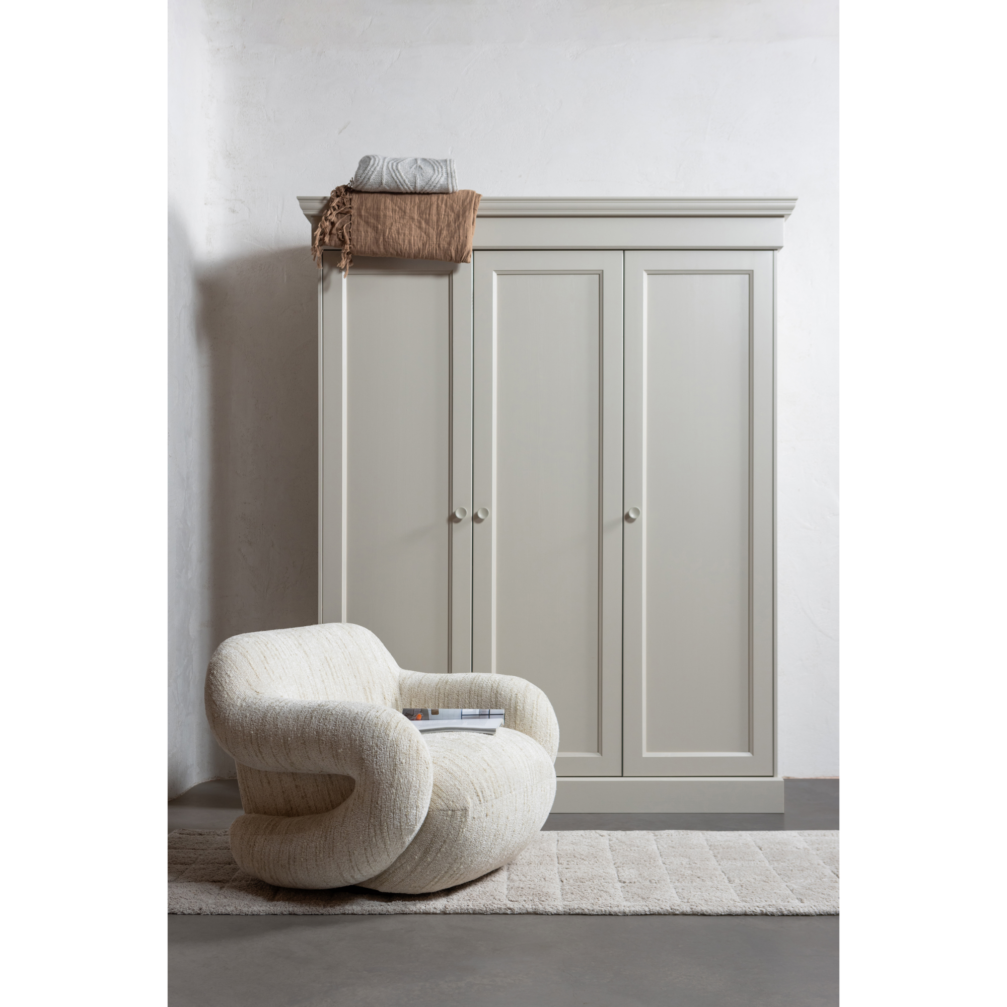 Folke Fauteuil - Chenille - Oudroze melange
