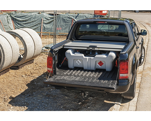 CEMO Easy 210 L diesel mobiel tanksysteem voor pick-up trucks met één deksel, CAS-compatibel, zonder accu en lader