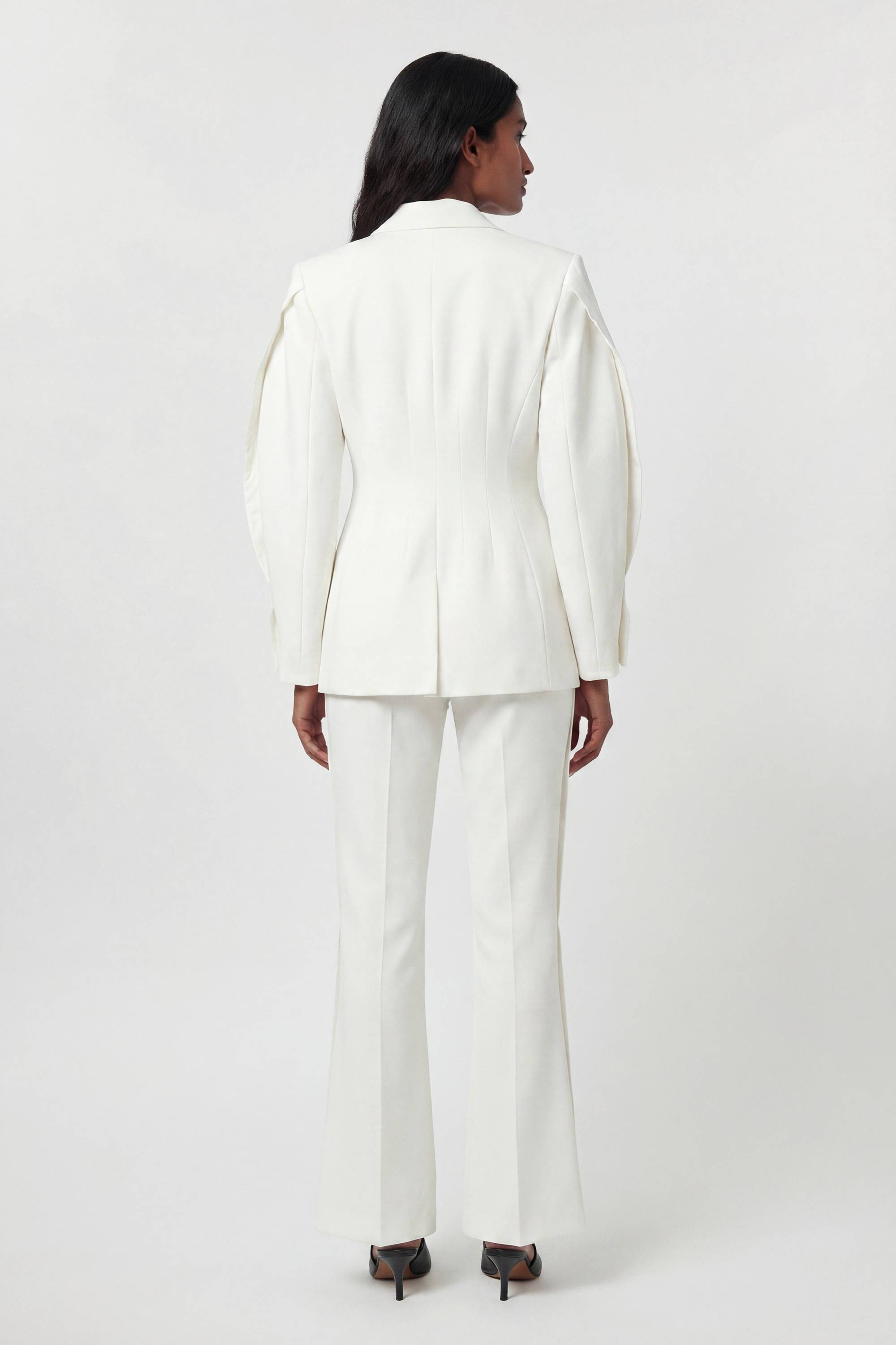 KarenMillen Blazer Tailleur Cintré Taille Sculptée En Tissu Stretch Compact