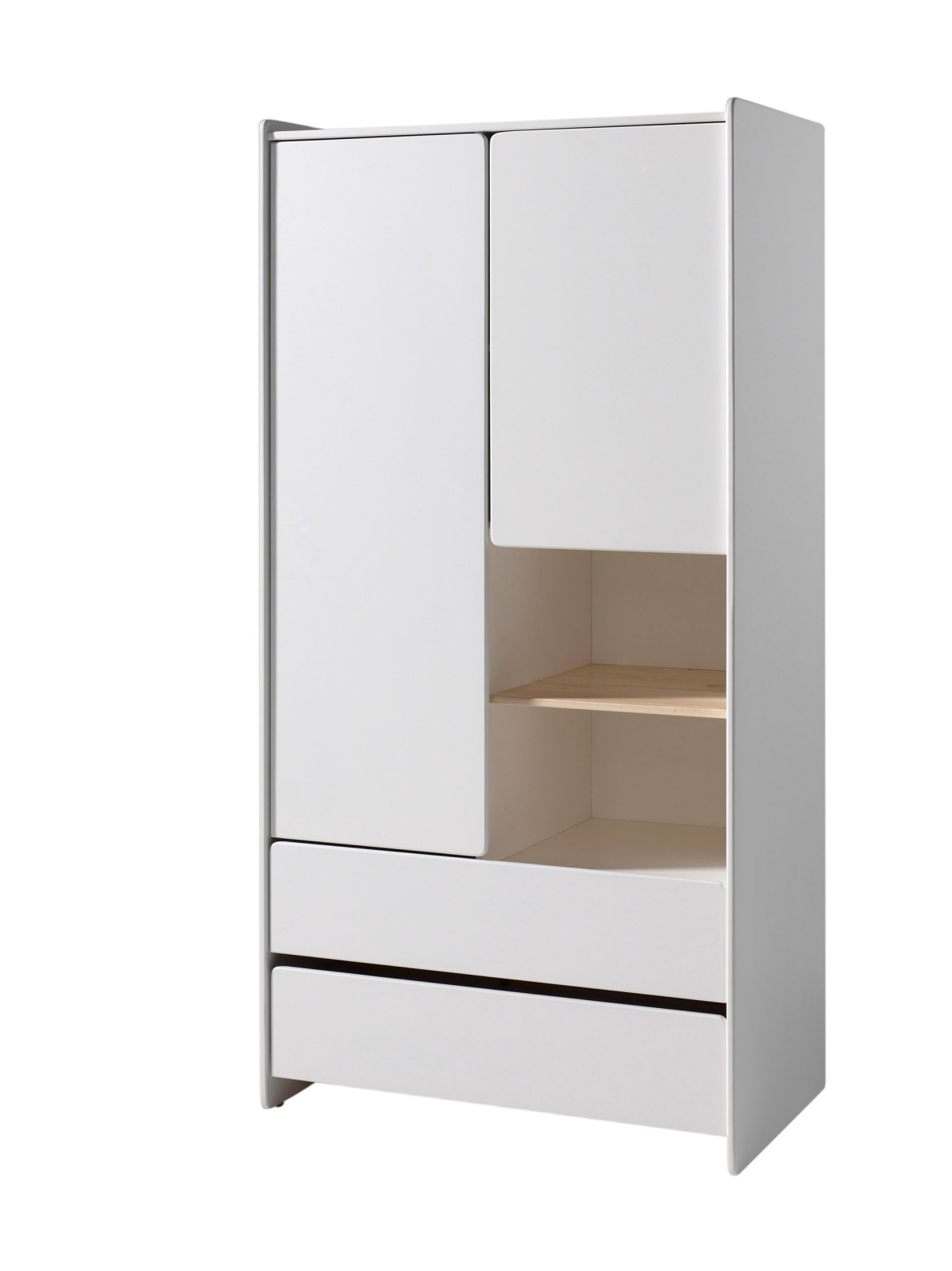 Kleiderschrank KIDDY - weiß - 90 cm breit