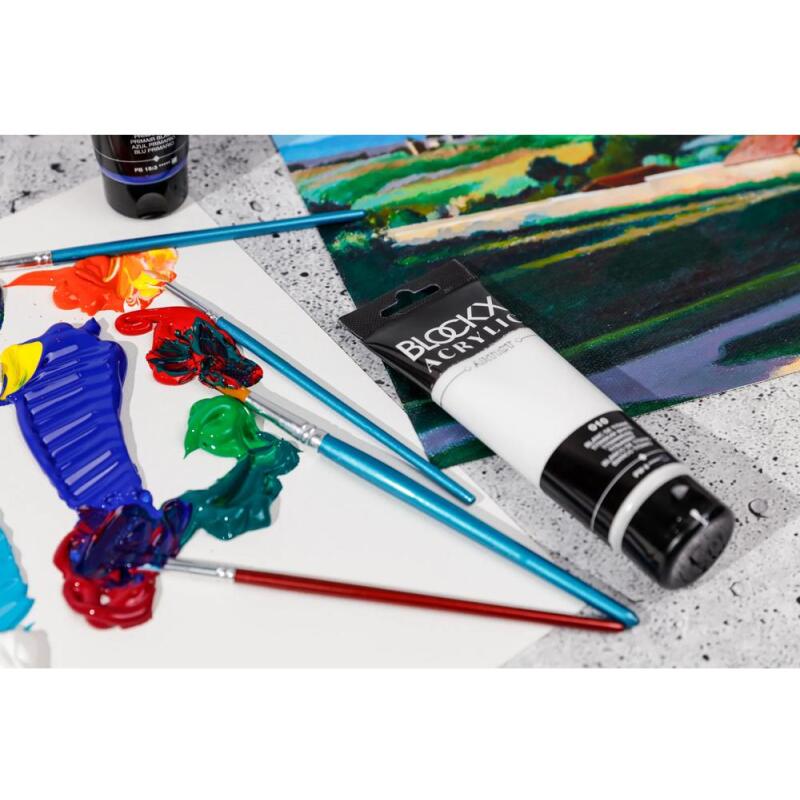 Peinture acrylique fine tube 120ml - Blanc de titane