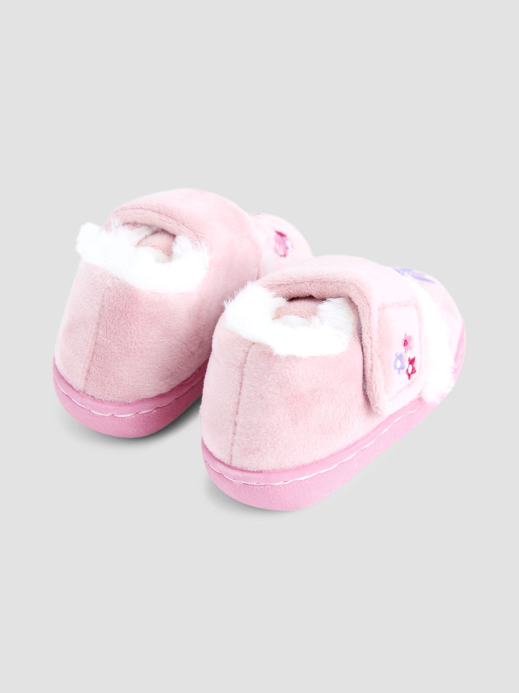 Roze met elfjes - JoJo Maman Bébé - Pantoffelschoenen met eenhoorn