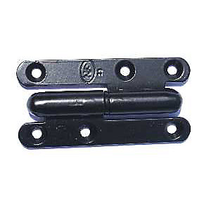 Paumelle noire ronde Afbat 80 x 45 mm gauche
