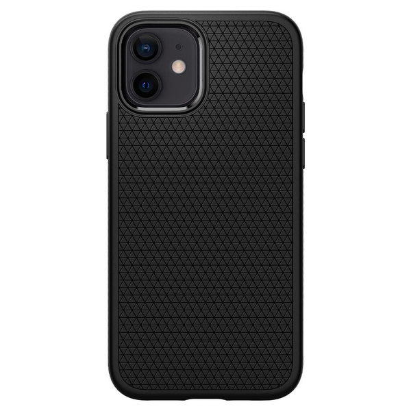 iPhone 12 / iPhone 12 Pro Liquid Air Case Gummi Hülle (ACS01701) - Schwarz (Matt)
