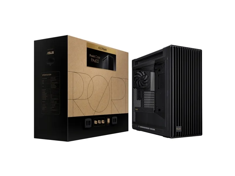 ASUS ProArt PA602, Midi Tower, PC, Sort, ATX, DTX, EATX, micro ATX, Mini-DTX, Mini-ITX, 19 cm, 45 cm