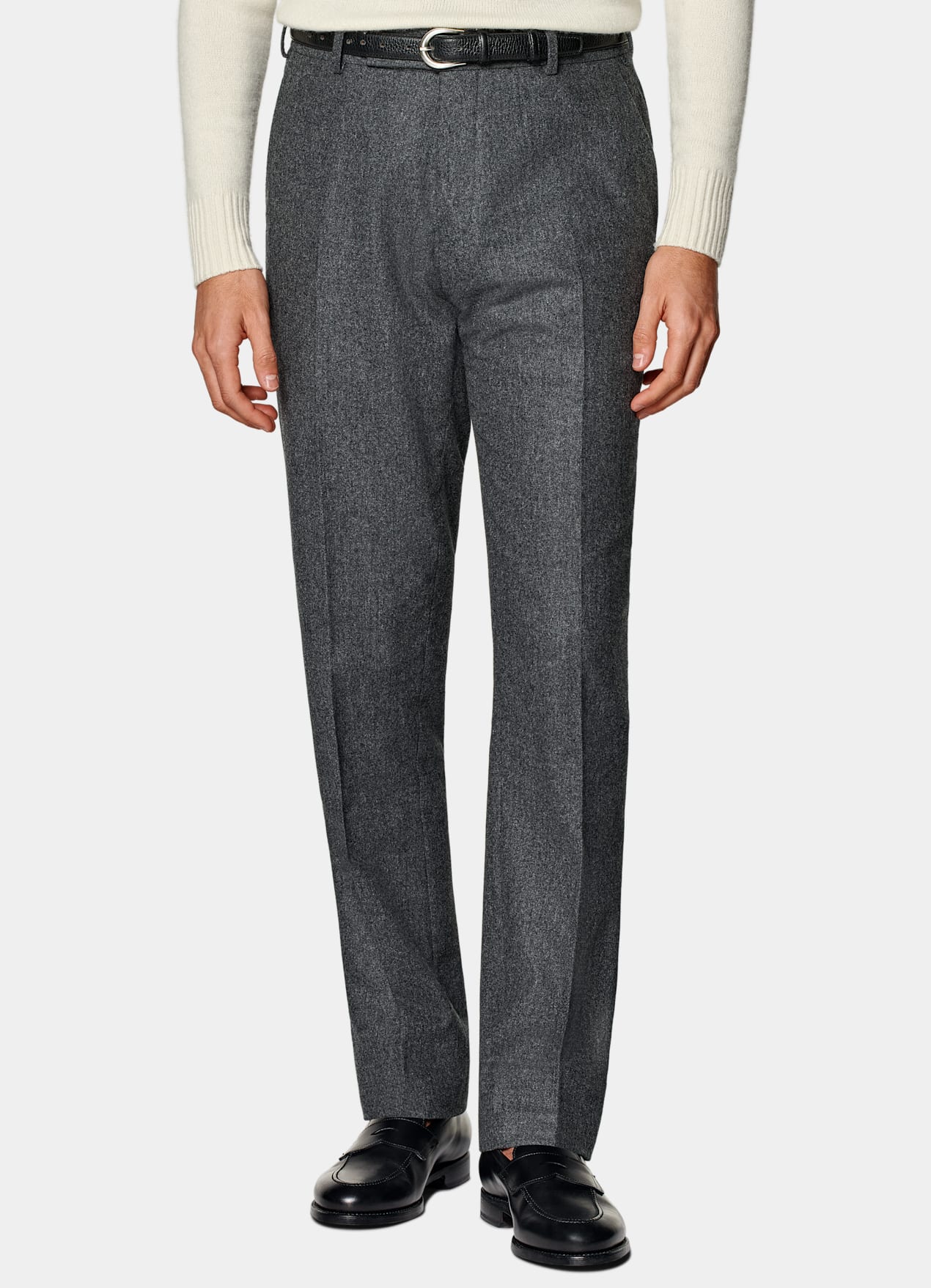 Pantalon Straight Leg gris moyen