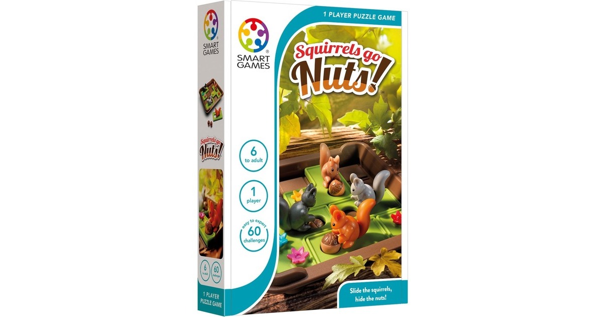 SmartGamesSquirrels Go Nuts! Denkspel  (Nederlands, 1 speler, Vanaf 6 jaar, 60 opdrachten)