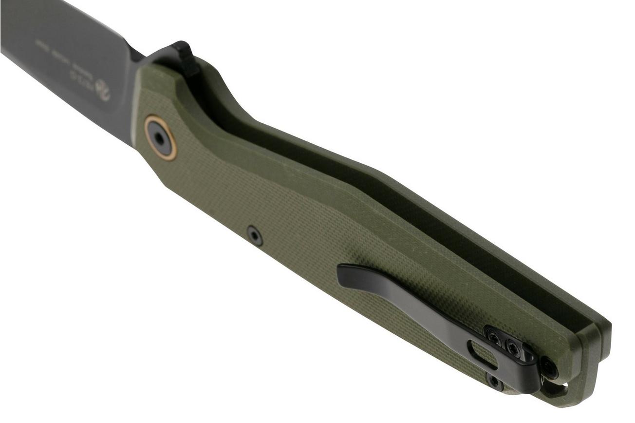 Ruike P873-G Black 14C28N, Green G10, zakmes