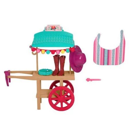 Mattel „Spirit – frei und ungezähmt“ Miradero Festival Karren mit Reitausrüstung & Pony