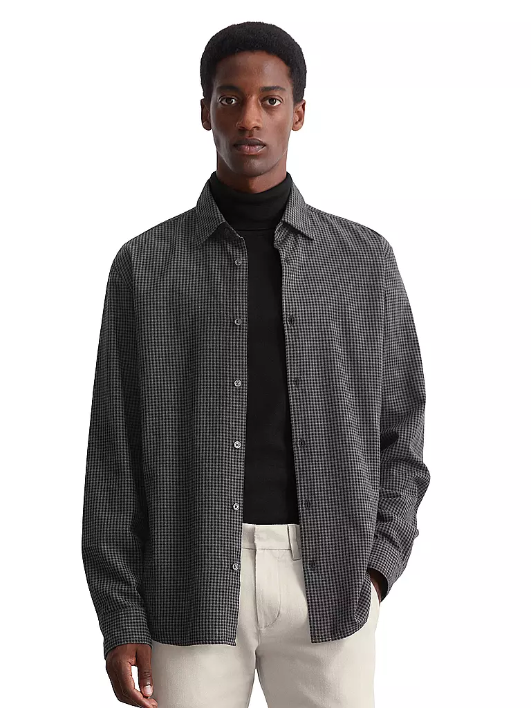 MARC O'POLO Hemd Regular Fit schwarz