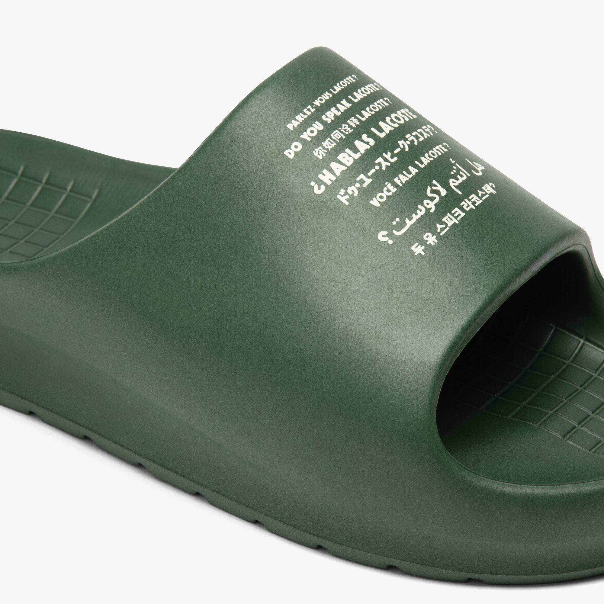 Claquettes Serve Slide 2.0 homme à semelle épaisse Claquettes & Sandales - DK GREEN - Lacoste - Homme