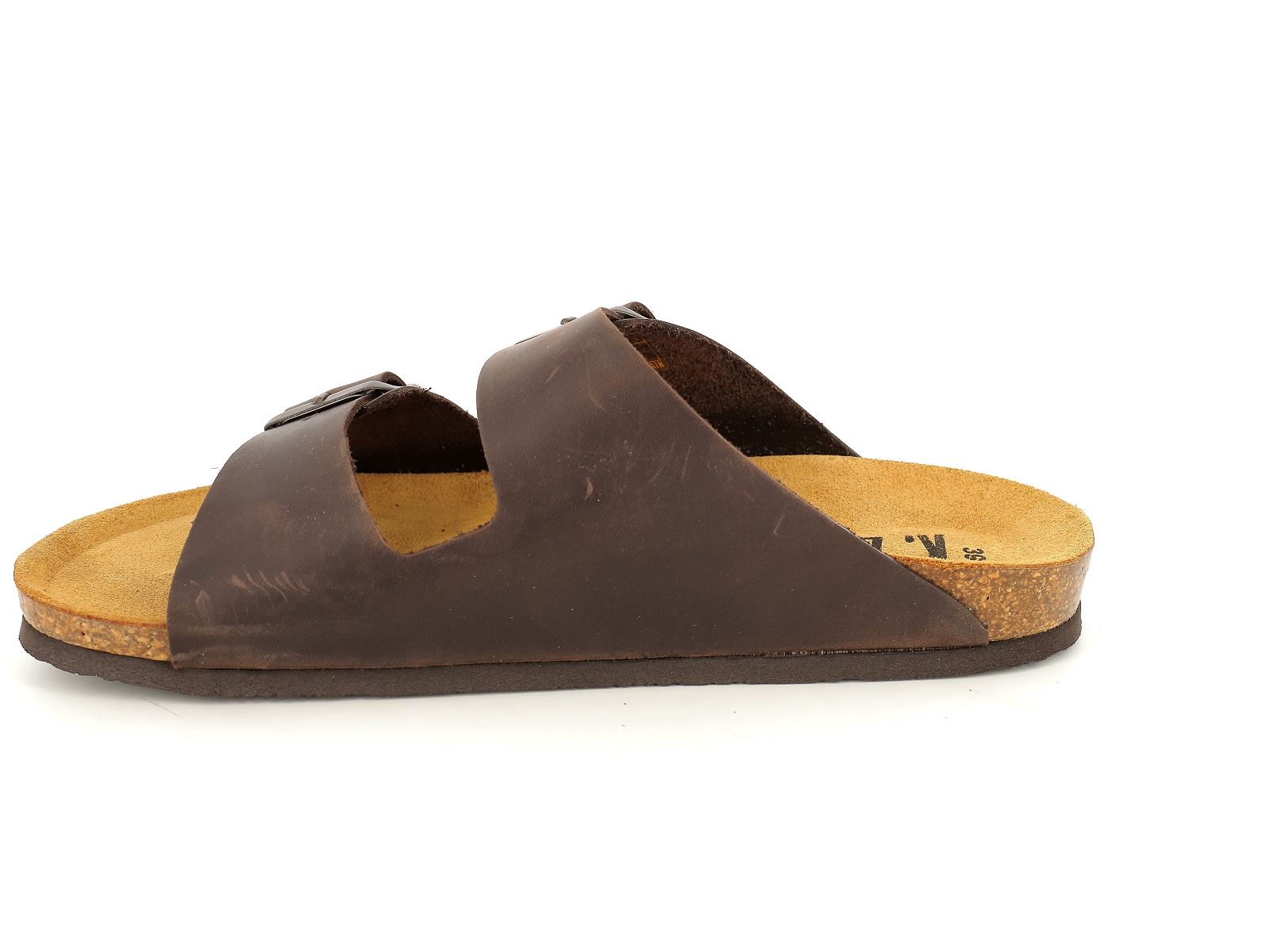 K. daques-PORTBOU Cuir Marron Fonce