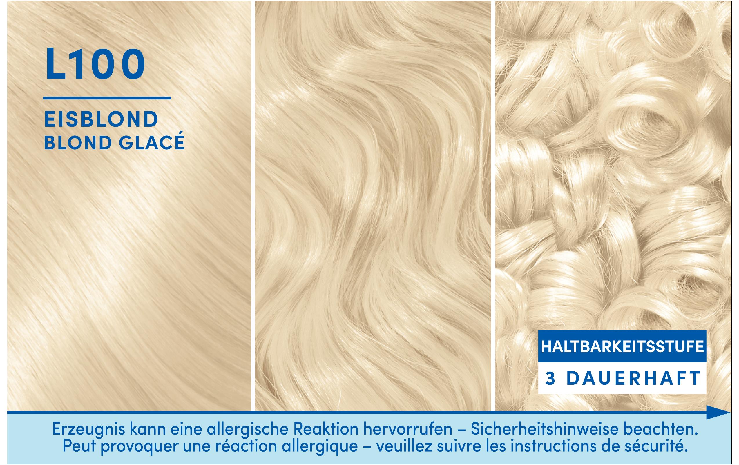 Haarcoloration Ultra Aufheller L100 EisblondHaarfarbe mit Anti-Schädigungs-System