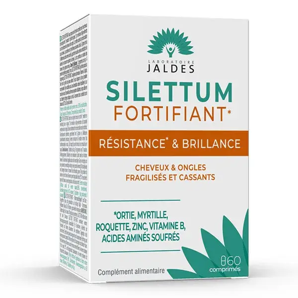 Comprimidos fortalecedores para cabelo Silettum - Caixa com 60 comprimidos