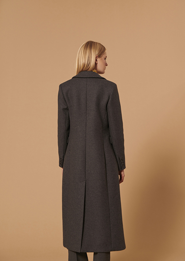 Manteau Marziagris en drap caban