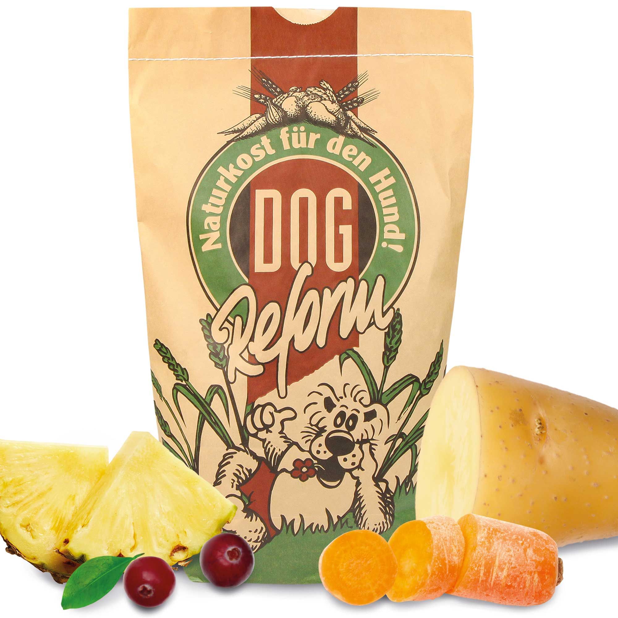 Schecker Veggie Mix mit Gemüse + Früchten - ideal zum BARFen oder Strecken des Futters 