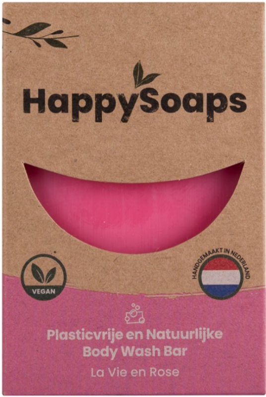 HappySoaps Body Wash Bar La Vie en Rose 100gr
