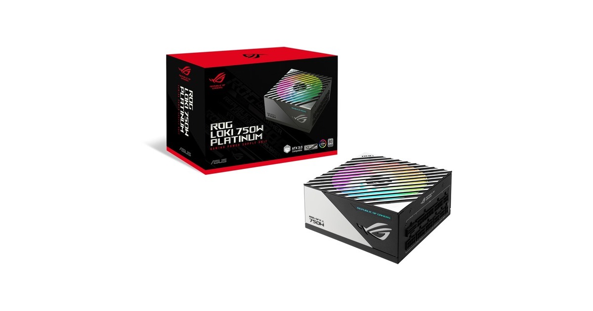 ASUSROG Loki SFX-L Platinum modulaire 750 watt voeding   (Zwart, 1x 12V-2x6, 3x PCIe)