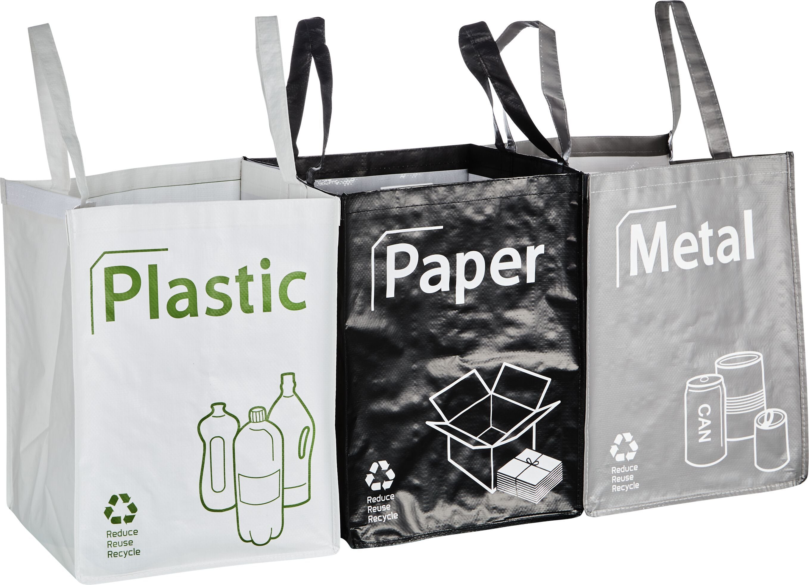 GARBAGE Recyclingtasche - Grau / B: 30.0 cm x T: 30.0 cm x H: 39.5 cm