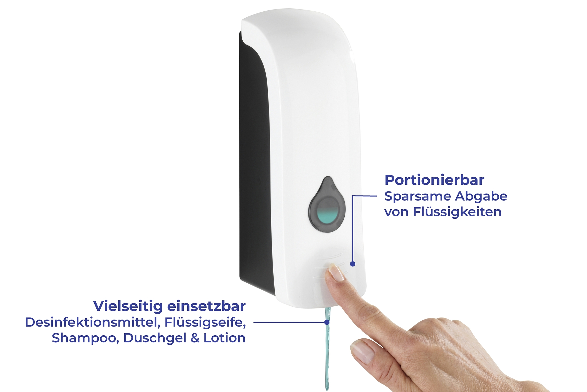 Wenko Ranera desinfectie & zeep wanddispenser 280 ml kunststof wit mat