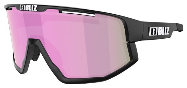 Lunettes Bliz Fusion Small Noir Mat / Rose