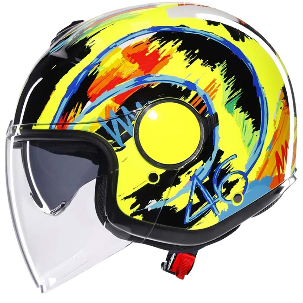 AGV - Casque Eteres Rossi Winter Test 2019 Jaune / Multicolore / Noir