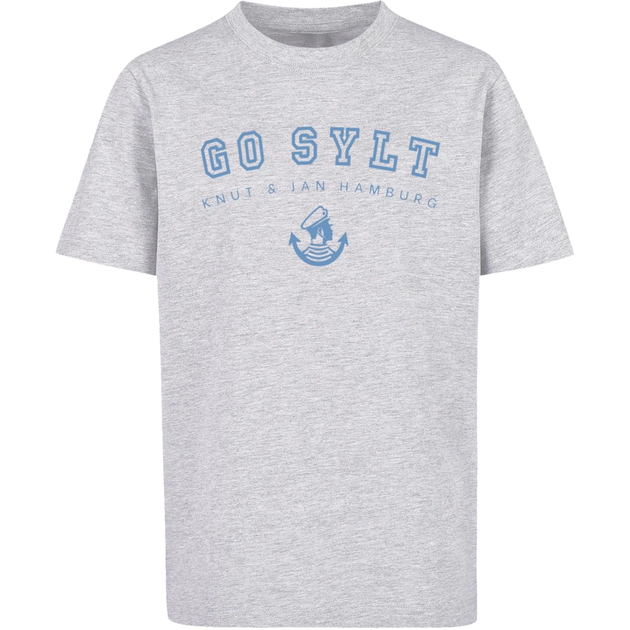 F4NT4STIC T-Shirt Go Sylt Knut & Jan Hamburg heather grey