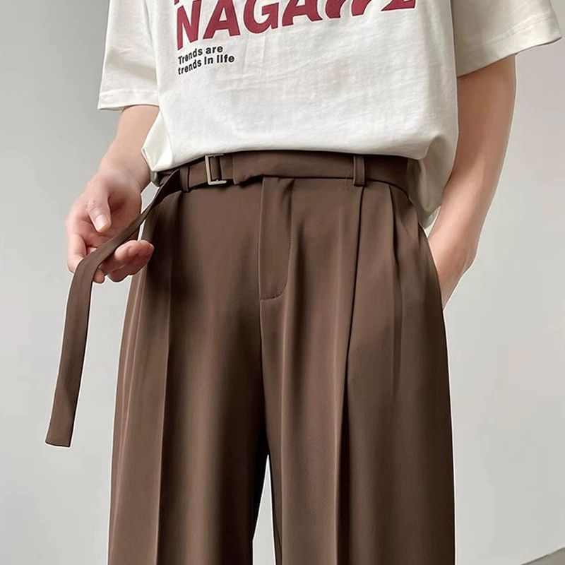 Acrius - Hoge taille effen wijde broek