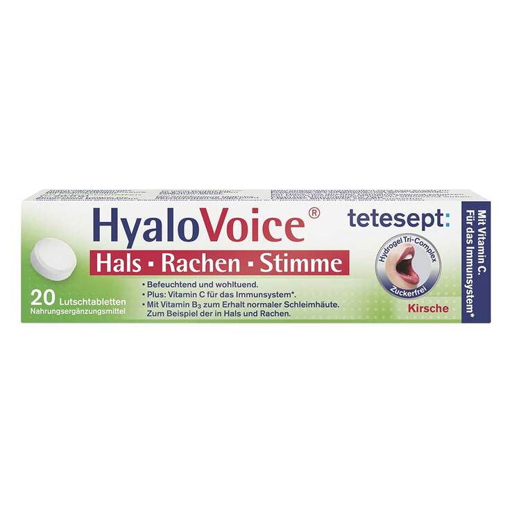 Tetesept Hyalovoice Hals Rachen Stimme Lutschtabletten , 20 St