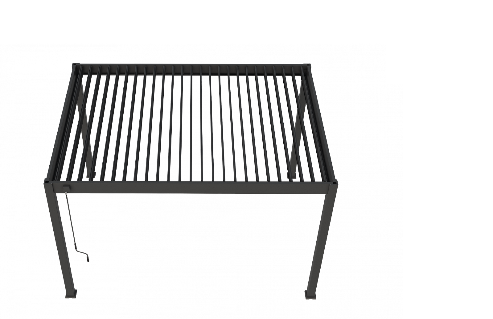 Novum ORION 360 x 400 terrasoverkapping - Black