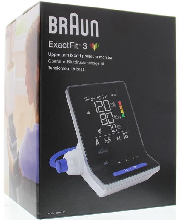 Braun Exactfit 3 Bloeddrukmeter Bovenarm 1st