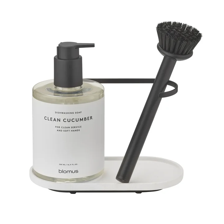 Blomus - Dhuva Spülorganizer mit Spülbürste, lily white