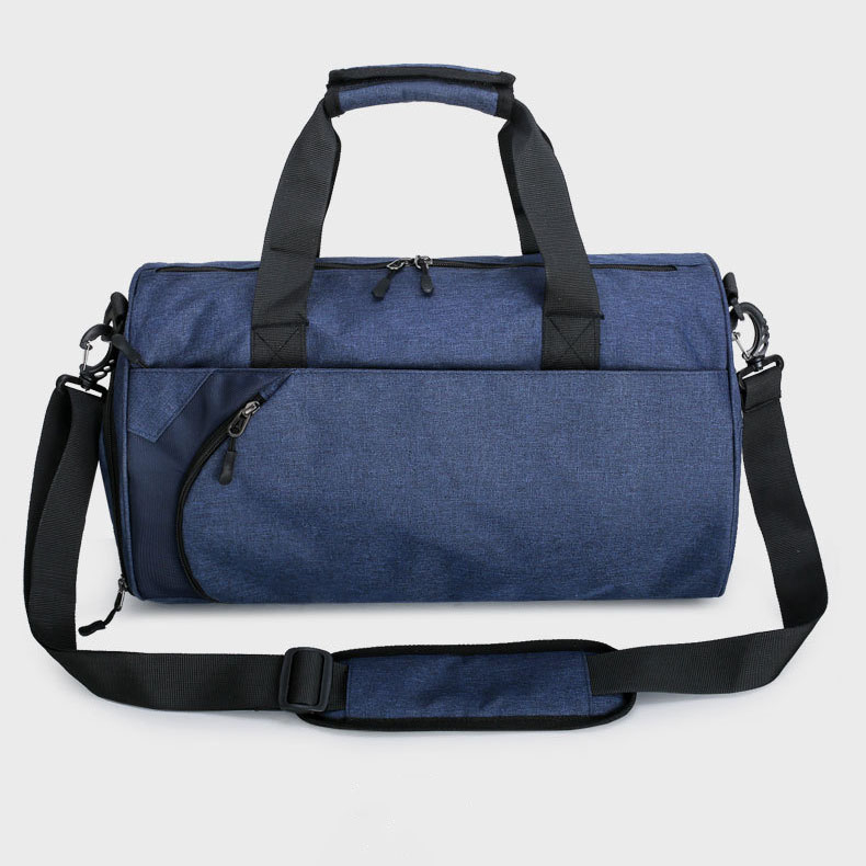 (50x25cm) Wasserabweisende Sporttasche Reise Tasche mit Schuh- / Nassfach - Blau