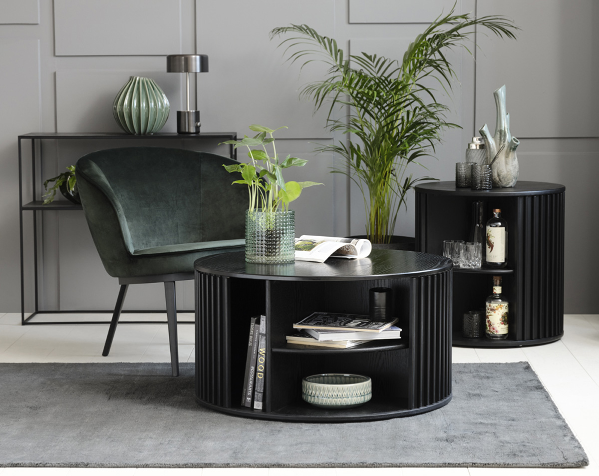 Salontafel Redmer Zwart eiken