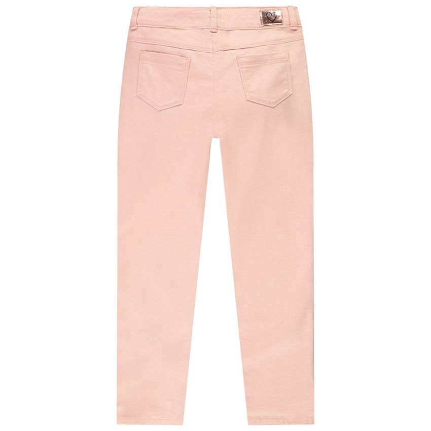 Pantalon en twill uni pour fille - Multicolore